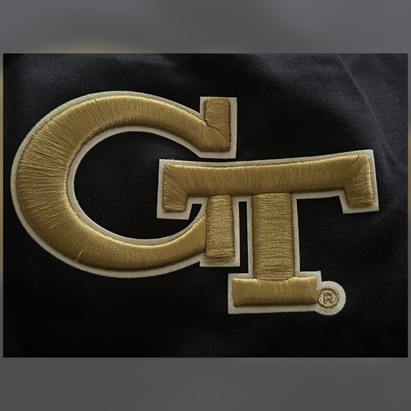 Men's Pro Standard Navy Georgia Tech Yellow Jackets Pullover Hoodie Size XL - Picture 5 of 12